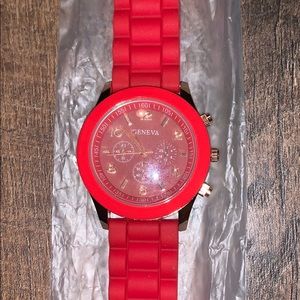 Red Jelly Watch (unisex)